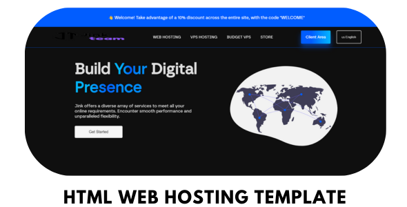 Hosting v6 HTML Web Hosting Template 2024